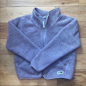 The North Face Girls Full Zip Sherpa Fleece Lavender